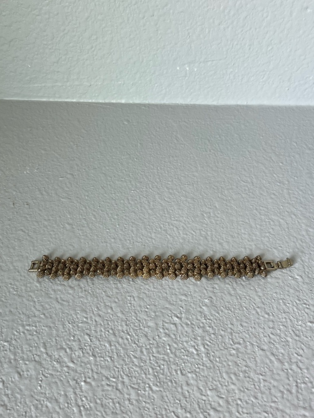 Banana Republic Antique Gold Tone Braided Statement Bracelet